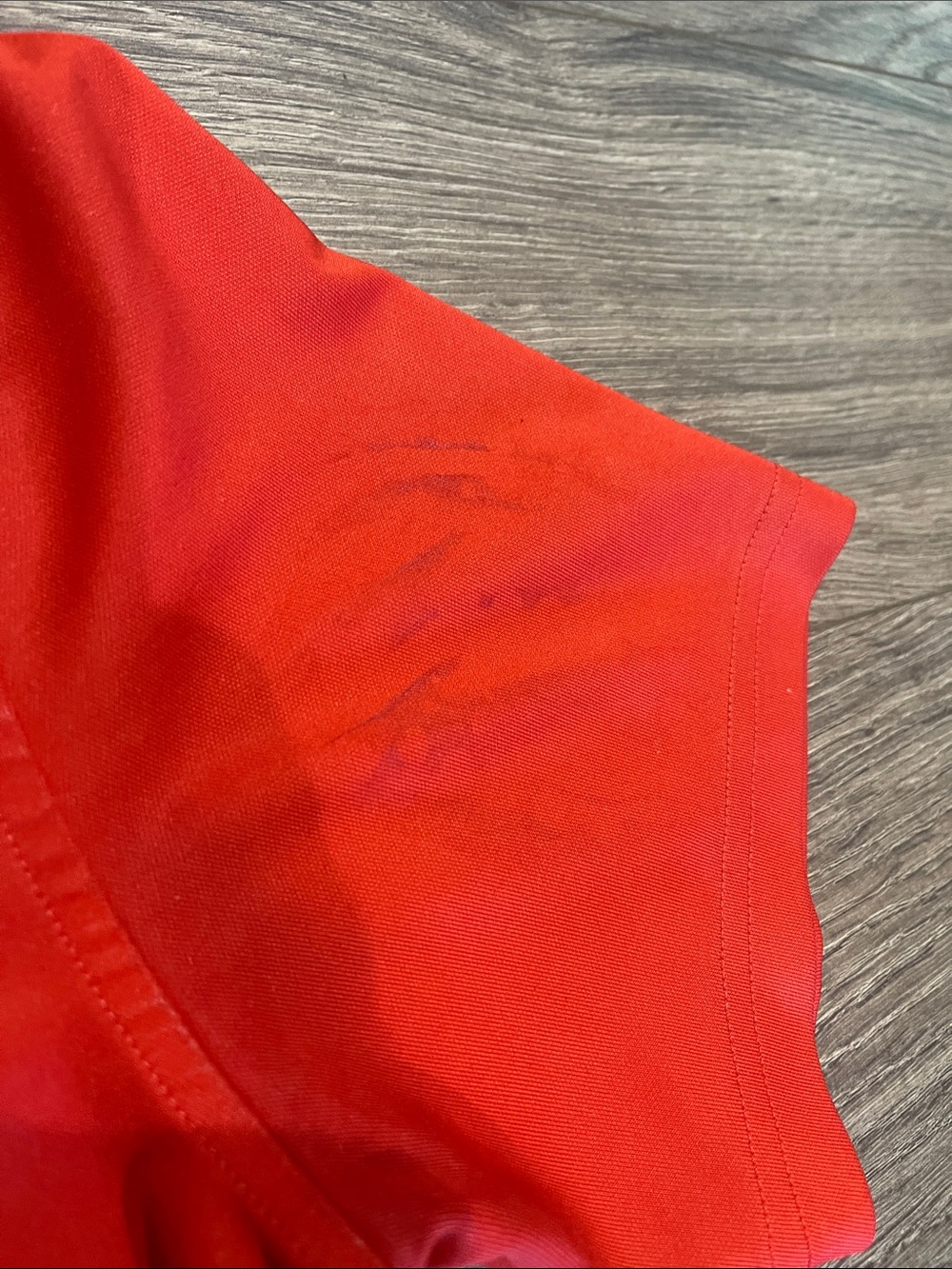 Under Armour Red Short Sleeve Polo with Black Logo - Picture 6 of 7